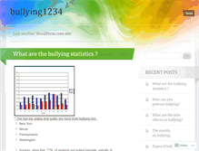 Tablet Screenshot of bullying1234.wordpress.com