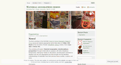 Desktop Screenshot of materialgeographies.wordpress.com