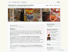 Tablet Screenshot of materialgeographies.wordpress.com