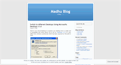 Desktop Screenshot of madhuwebm.wordpress.com