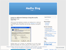 Tablet Screenshot of madhuwebm.wordpress.com