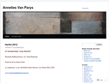 Tablet Screenshot of anneliesvanparys.wordpress.com