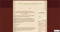Desktop Screenshot of creamcheesestethoscopes.wordpress.com