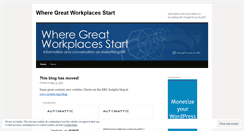 Desktop Screenshot of greatworkplace.wordpress.com