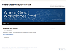 Tablet Screenshot of greatworkplace.wordpress.com