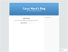 Tablet Screenshot of carysward.wordpress.com