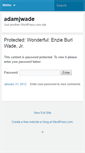 Mobile Screenshot of adamjwade.wordpress.com
