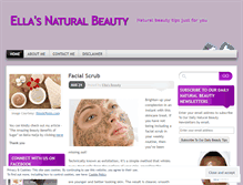 Tablet Screenshot of ellasbeautytips.wordpress.com