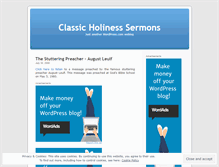 Tablet Screenshot of holinessclassics.wordpress.com