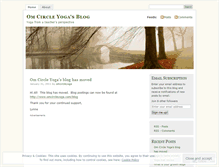 Tablet Screenshot of omcircleyoga.wordpress.com