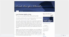 Desktop Screenshot of freshair4christ.wordpress.com