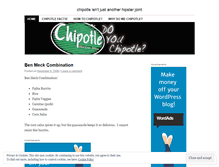 Tablet Screenshot of doyouchipotle.wordpress.com