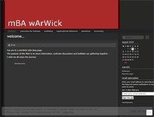 Tablet Screenshot of mbawarwick.wordpress.com
