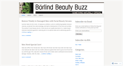 Desktop Screenshot of borlindbeautybuzz.wordpress.com