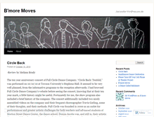 Tablet Screenshot of bmoremoves.wordpress.com