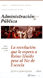 Mobile Screenshot of administracionpublica.wordpress.com