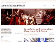 Tablet Screenshot of administracionpublica.wordpress.com