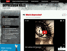 Tablet Screenshot of depressionkills.wordpress.com