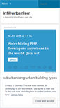 Mobile Screenshot of infillurbanism.wordpress.com