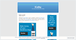 Desktop Screenshot of icolby.wordpress.com