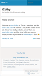 Mobile Screenshot of icolby.wordpress.com