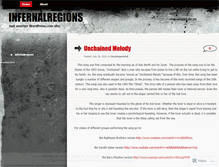 Tablet Screenshot of infernalregions.wordpress.com