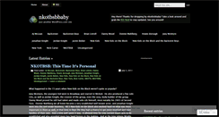 Desktop Screenshot of nkotbsbbaby.wordpress.com