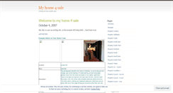 Desktop Screenshot of myhome4sale.wordpress.com