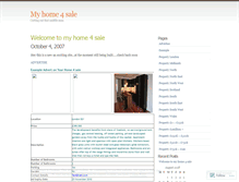 Tablet Screenshot of myhome4sale.wordpress.com