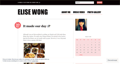 Desktop Screenshot of elisewong0905.wordpress.com