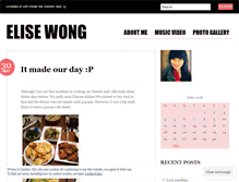 Tablet Screenshot of elisewong0905.wordpress.com