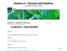 Tablet Screenshot of klueless4.wordpress.com