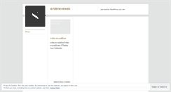 Desktop Screenshot of evdeneveweb.wordpress.com