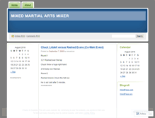 Tablet Screenshot of mmamixer.wordpress.com