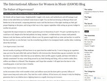 Tablet Screenshot of iawm.wordpress.com