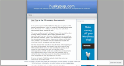 Desktop Screenshot of huskypup.wordpress.com