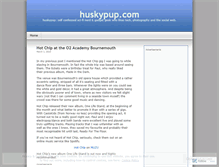 Tablet Screenshot of huskypup.wordpress.com