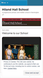 Mobile Screenshot of hilandhallschool.wordpress.com
