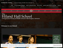 Tablet Screenshot of hilandhallschool.wordpress.com