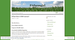 Desktop Screenshot of pafarmgirl.wordpress.com