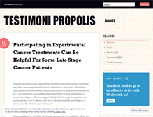 Tablet Screenshot of kumpulantestimonipropolis.wordpress.com