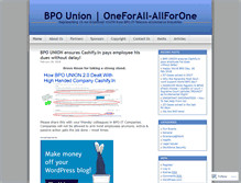 Tablet Screenshot of bpounion.wordpress.com