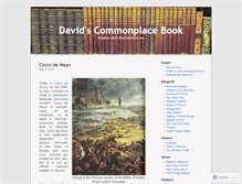 Tablet Screenshot of davidscommonplacebook.wordpress.com