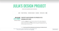Desktop Screenshot of juliasdesignproject.wordpress.com