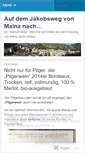 Mobile Screenshot of jakobsweg2008.wordpress.com