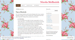 Desktop Screenshot of nicolamelhuish.wordpress.com