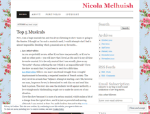 Tablet Screenshot of nicolamelhuish.wordpress.com