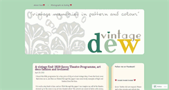 Desktop Screenshot of dewvintage.wordpress.com