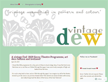 Tablet Screenshot of dewvintage.wordpress.com