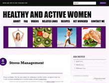 Tablet Screenshot of healthyandactivewomen.wordpress.com